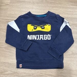 Ninja Kids Dark Blue Graphic Sweatshirt